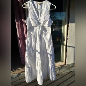 Derek Heart White Maxi Dress M